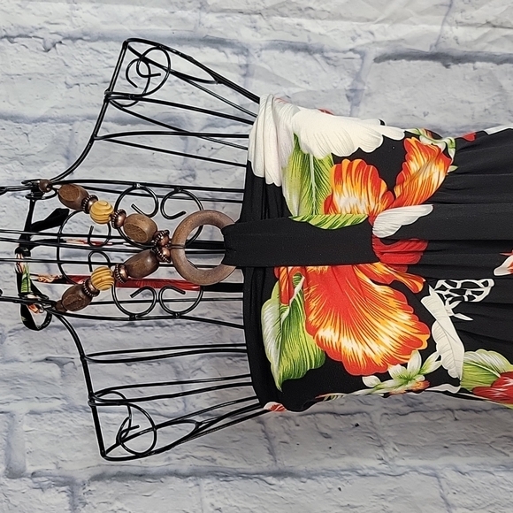 STEVEN WEAR DESIGNED BY HAWAII Tropical Floral Maxi Dress Small - Picture 2 of 11